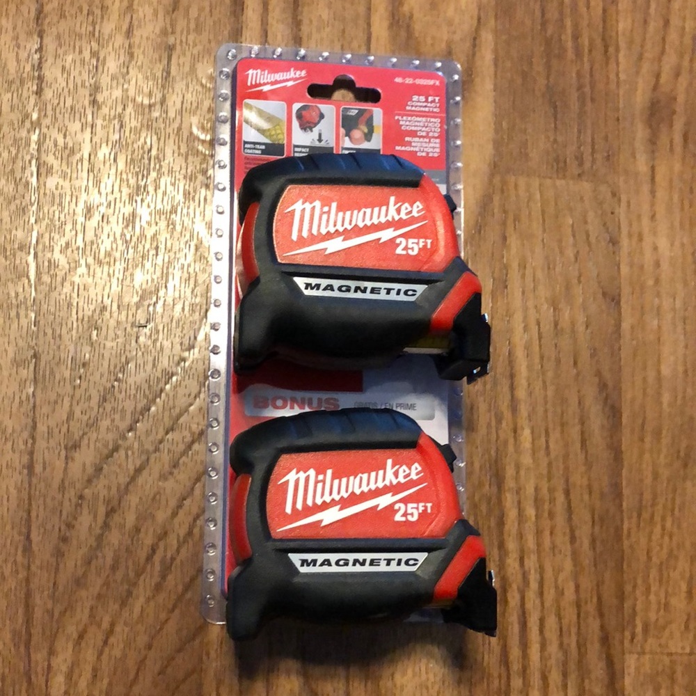 COPY - COPY - Milwaukee 2-Pack 25’ Compact Magnetic Tape Measure Set